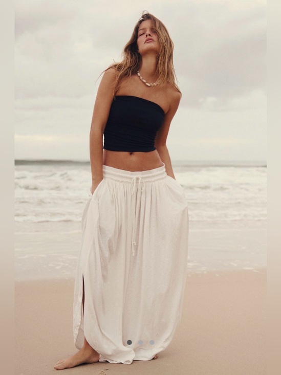 Free People Pants - Free People free-est Quentin Wide Leg Flowy Pants in Ivory Coast